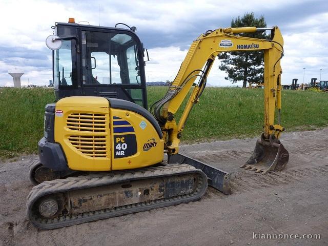 2007 KOMATSU PC40MR mini pelle 