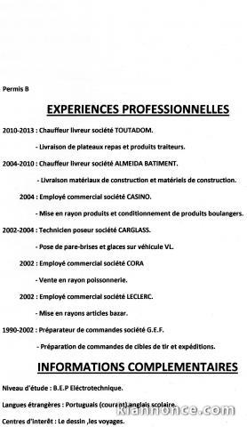 Manutentionnaire,chauffeur livreur,empl.rayon