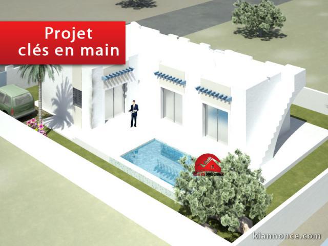 A VENDRE UN PROJET D UNE MAISON CLÉ EN MAIN A HOUMT SOUK DJERBA