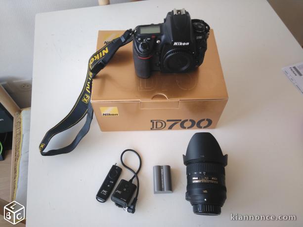 Nikon D700 + objectif Nikkor 24-85 + télécommande