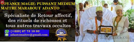 GRAND MAITRE MARABOUT AFRICAIN ADANTO/ WhatsApp : +229 6773 1093