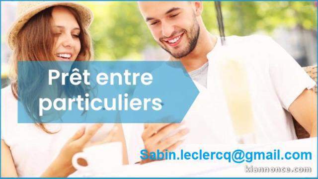 Sabin.leclercq gmail.com//offre de prêt entre particulier sérieux