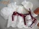 Tuto trousseau blanc motif vagues tricot laine