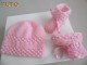 Tuto tricot bébé Bonnet et chaussons ROSE Astra