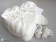 Tricot layette bb fait main, brassière, bonnet, chaussons, béguin