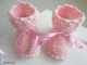 Tricot layette bb fait main chaussons