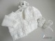 Tricot bb, brassière bonnet chaussons layette bébé