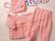 Fiche Tricot bébé, TUTO, ensemble complet PATRON layette bb